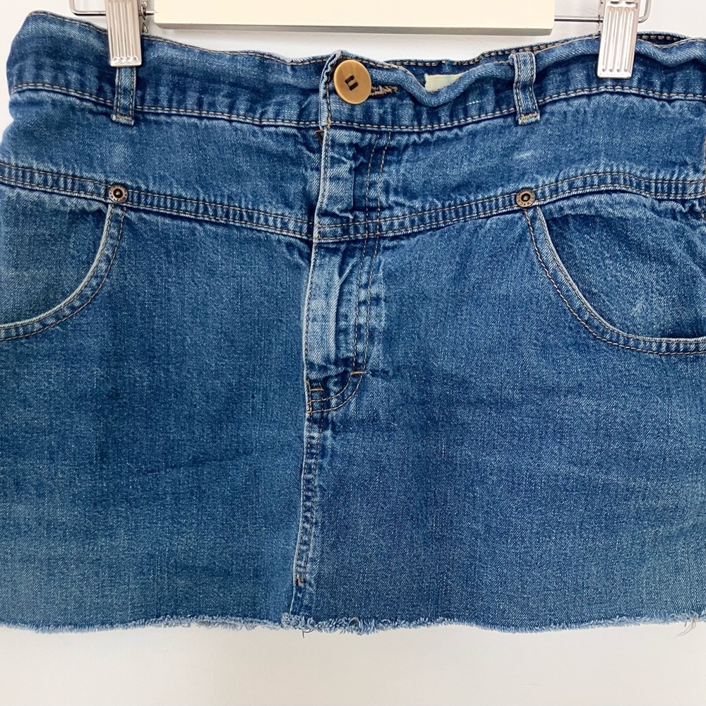 Calvin Klein Blue Denim Mini Skirt